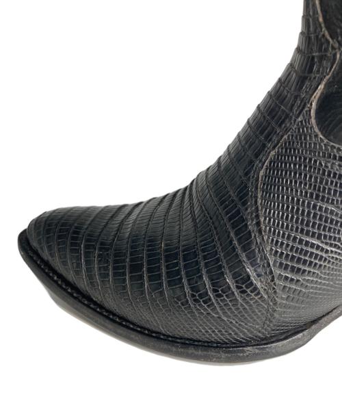 TONY LAMA（トニーラマ）TONY LAMA (トニーラマ) リザード ウェスタンブーツ ブラック サイズ:8.5の古着・服飾アイテム