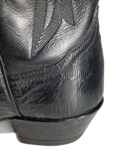 TONY LAMA（トニーラマ）TONY LAMA (トニーラマ) リザード ウェスタンブーツ ブラック サイズ:8.5の古着・服飾アイテム