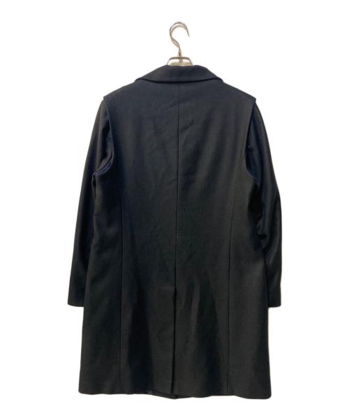 JIL SANDER（ジルサンダー）JIL SANDER (ジルサンダー) ウールカシミヤチェスターコート ネイビー サイズ:44の古着・服飾アイテム