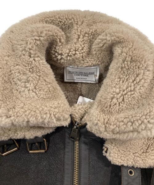L'appartement（アパルトモン）L'appartement (アパルトモン) FORTE DEI MARM シープレザームートンジャケット ブラウン サイズ:40 未使用品の古着・服飾アイテム