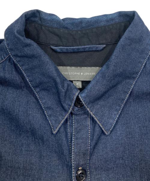 CHRISTOPHE LEMAIRE（クリストフ ルメール）CHRISTOPHE LEMAIRE (クリストフ ルメール) デニムシャツ インディゴ サイズ:2の古着・服飾アイテム