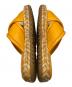 中古・古着 TORY BURCH (トリーバーチ) クロス ストラップ サンダル イエロー サイズ:8 1/2：9000円