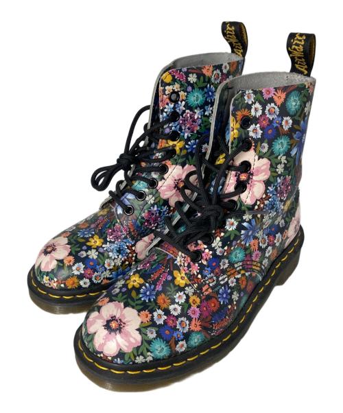 Dr.Martens（ドクターマーチン）Dr.Martens (ドクターマーチン) フラワープリント8ホールブーツ マルチカラー サイズ:UK4の古着・服飾アイテム