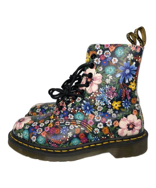 Dr.Martens（ドクターマーチン）Dr.Martens (ドクターマーチン) フラワープリント8ホールブーツ マルチカラー サイズ:UK4の古着・服飾アイテム