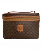 CELINEセリーヌ）の古着「オールド マカダム柄バニティバッグ」｜ブラウン