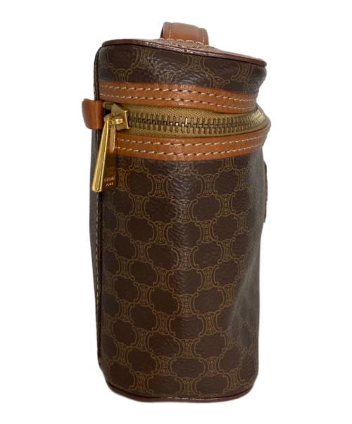 CELINE（セリーヌ）CELINE (セリーヌ) オールド マカダム柄バニティバッグ ブラウンの古着・服飾アイテム