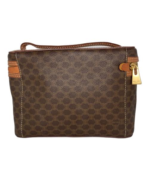 CELINE（セリーヌ）CELINE (セリーヌ) オールド マカダム柄バニティバッグ ブラウンの古着・服飾アイテム
