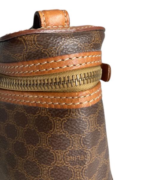 CELINE（セリーヌ）CELINE (セリーヌ) オールド マカダム柄バニティバッグ ブラウンの古着・服飾アイテム