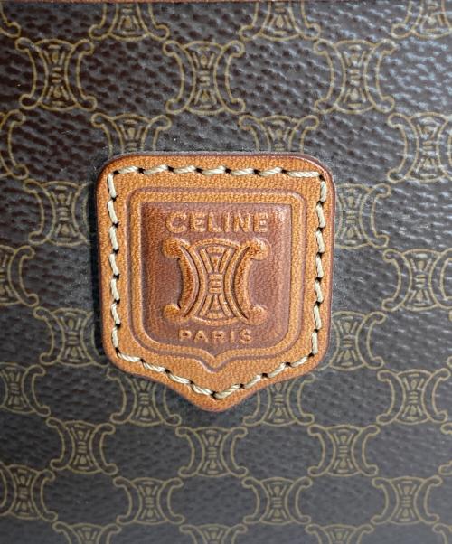 CELINE（セリーヌ）CELINE (セリーヌ) オールド マカダム柄バニティバッグ ブラウンの古着・服飾アイテム