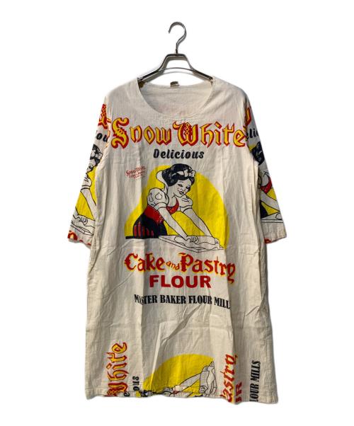 JUNK SHOP（ジャンクショップ）JUNK SHOP (ジャンクショップ) フィードサック ワンピース ベージュ サイズ:Freeの古着・服飾アイテム