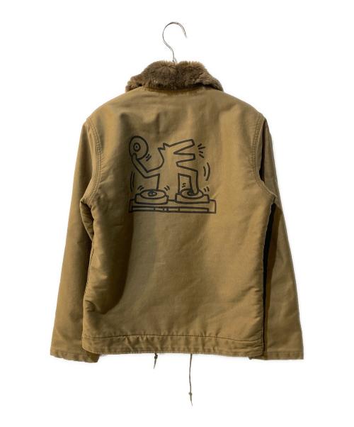 ALPHA（アルファ）ALPHA (アルファ) X-LARGE (エクストララージ) N-1 デッキジャケット オリーブ サイズ:Sの古着・服飾アイテム