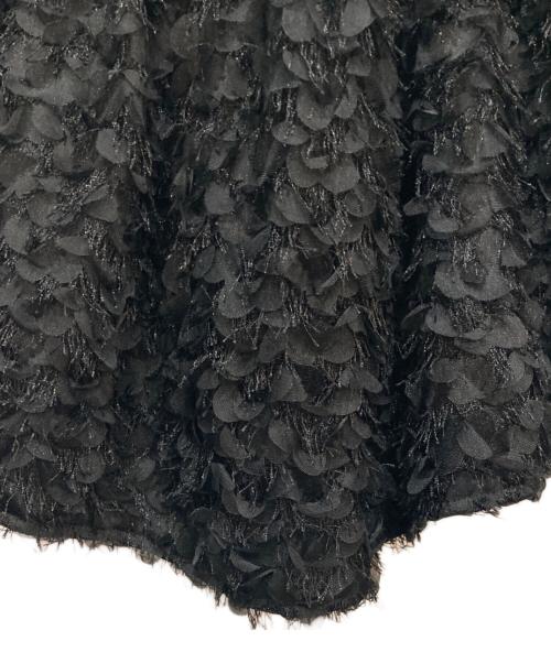 Spick and Span（スピックアンドスパン）Spick and Span (スピックアンドスパン) シフォン刺繍キャミソールブラウス ブラック サイズ:Freeの古着・服飾アイテム