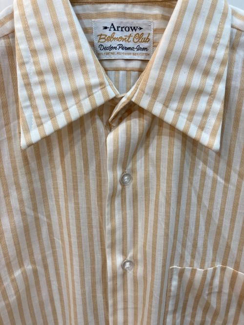 ARROW（アロー）ARROW (アロー) 【古着】ストライプシャツ ベージュ サイズ:15の古着・服飾アイテム