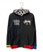 stussyステューシー）の古着「リバーシブルパーカー」｜ブラック