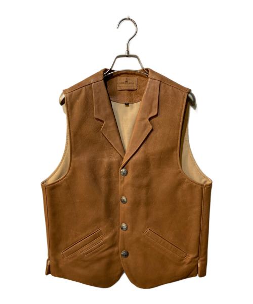 CORONADO（コロナド）CORONADO (コロナド) レザーベスト ブラウン サイズ:38の古着・服飾アイテム