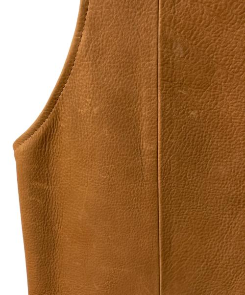 CORONADO（コロナド）CORONADO (コロナド) レザーベスト ブラウン サイズ:38の古着・服飾アイテム