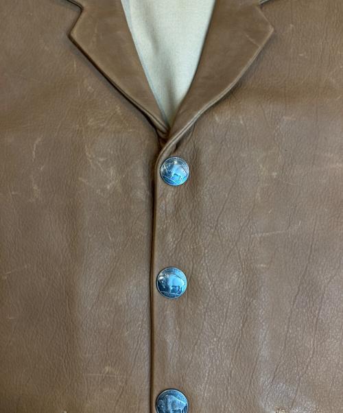 CORONADO（コロナド）CORONADO (コロナド) レザーベスト ブラウン サイズ:38の古着・服飾アイテム