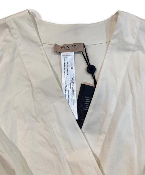 TWIN-SET（ツインセット）TWIN-SET (ツインセット) ドレスワンピース ホワイト サイズ:44 未使用品の古着・服飾アイテム