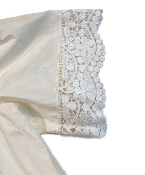 TWIN-SET（ツインセット）TWIN-SET (ツインセット) ドレスワンピース ホワイト サイズ:44 未使用品の古着・服飾アイテム