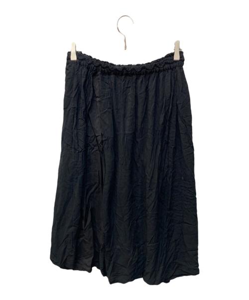 Y's（ワイズ）Y's (ワイズ) レーヨンギャザースカート ブラック サイズ:Mの古着・服飾アイテム