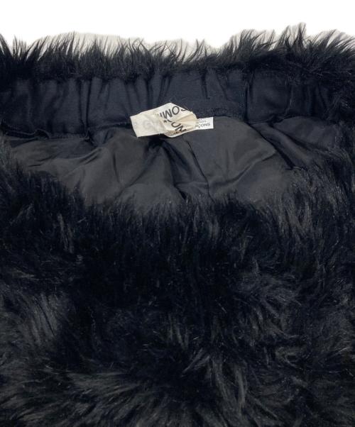 COMME des GARCONS（コムデギャルソン）COMME des GARCONS (コムデギャルソン) エコファースカートスカート ブラック サイズ:Sの古着・服飾アイテム