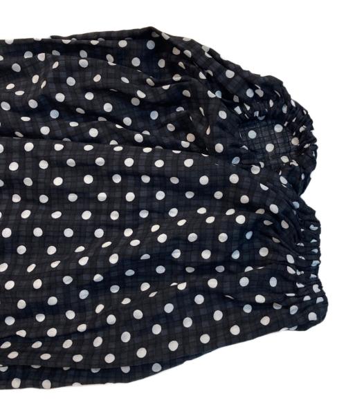 BEARDSLEY（ビアズリー）BEARDSLEY (ビアズリー) ドットギャザーワンピース ブラック サイズ:1の古着・服飾アイテム