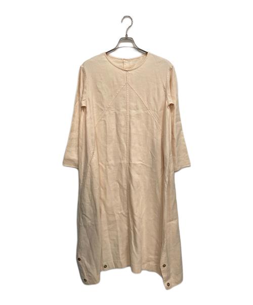 BEARDSLEY（ビアズリー）BEARDSLEY (ビアズリー) テントワンピース ベージュ サイズ:Freeの古着・服飾アイテム