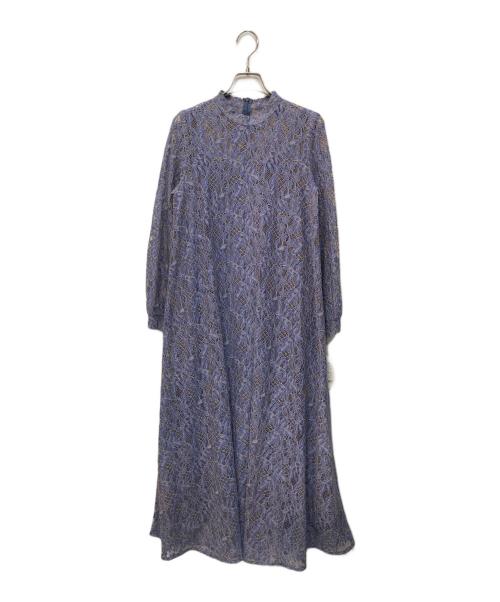 Kaene（カエン）Kaene (カエン) オールレースAラインワンピース パープル サイズ:Free 未使用品の古着・服飾アイテム