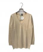 DEUXIEME CLASSEドゥーズィエム クラス）の古着「カシミヤ12G Vネックニット」｜アイボリー