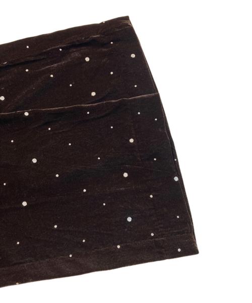 VIAN（ヴィアン）VIAN (ヴィアン) Glitter Velvet Easy PT ブラウン サイズ:38の古着・服飾アイテム