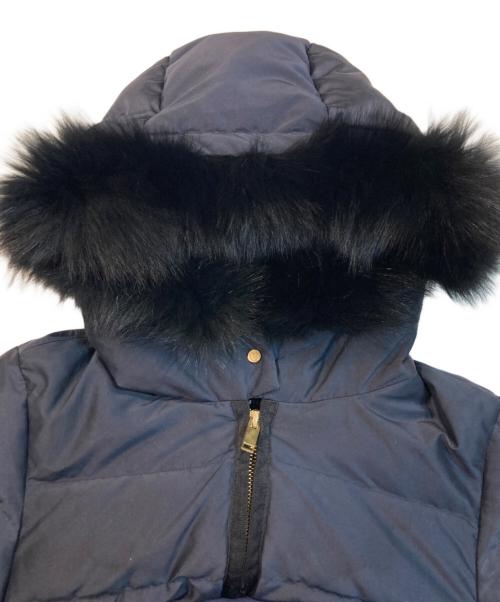 green label relaxing（グリーンレーベルリラクシング）green label relaxing (グリーンレーベルリラクシング) フォックスファーロングダウンコート ネイビー サイズ:36の古着・服飾アイテム