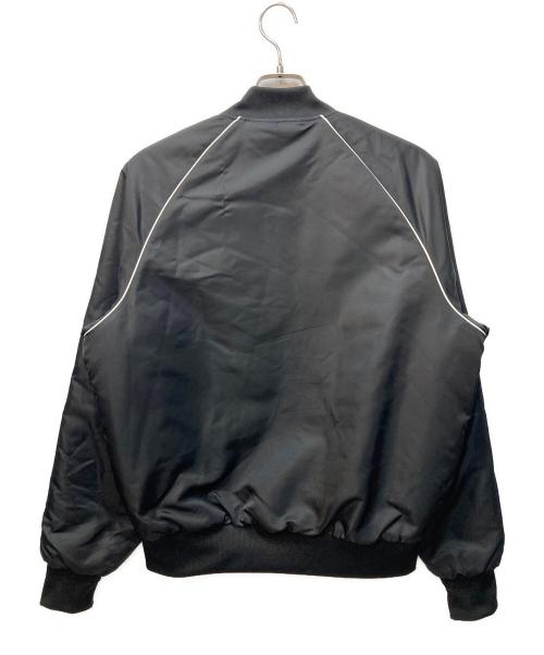 adidas（アディダス）adidas (アディダス) 3ライン キルティング ボンバージャケット ブラック サイズ:Mの古着・服飾アイテム