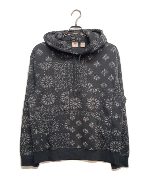 LEVI'S（リーバイス）LEVI'S (リーバイス) ペイズリー柄パーカー ブラック サイズ:M 未使用品の古着・服飾アイテム
