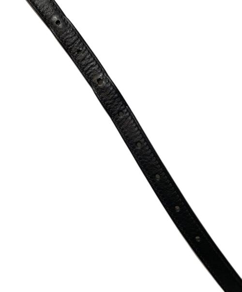 IL BISONTE（イル ビゾンテ）IL BISONTE (イル ビゾンテ) オールレザーショルダーバッグ ブラックの古着・服飾アイテム