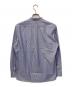 MACKINTOSH PHILOSOPHY (マッキントッシュ フィロソフィー) ヘアラインストライプ バンドカラーシャツ ブルー サイズ:40：6000円