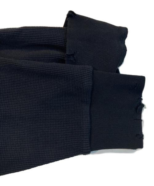 KANEMASA PHIL.（カネマサフィル）KANEMASA PHIL. (カネマサフィル) 18G HEAVY WEIGHT SCRATCHES WAFFLE ブラック サイズ:Mの古着・服飾アイテム