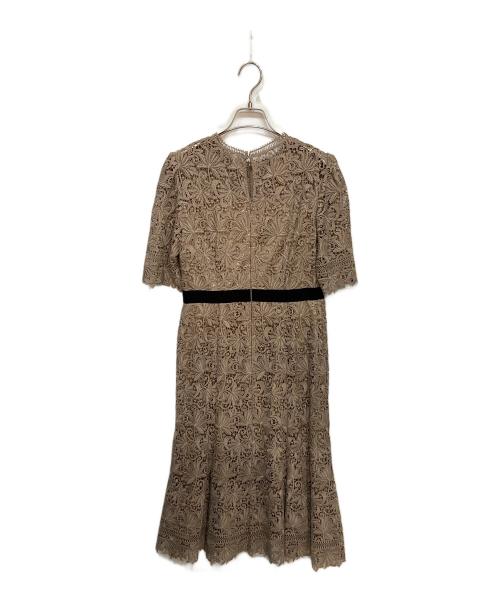 CELFORD（セルフォード）CELFORD (セルフォード) ウエストマークレースワンピース ベージュ サイズ:38の古着・服飾アイテム