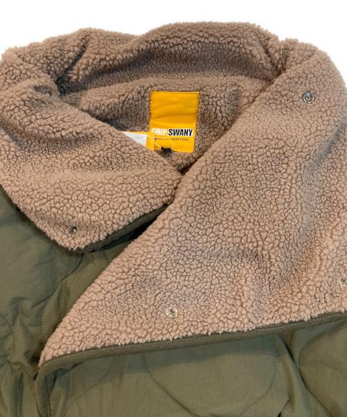 GRIP SWANY（グリップスワニー）GRIP SWANY (グリップスワニー) W’s Quilt Boa Coat オリーブ サイズ:M 未使用品の古着・服飾アイテム
