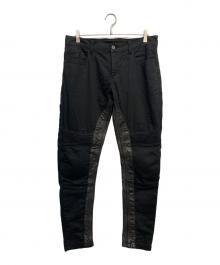 THE DEGNER CLASSIC BRAND（ザ・デグナー・クラシック・ブランド）の古着「カップ付きブラックデニムパンツ」｜ブラック