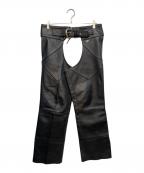 HARLEY-DAVIDSONハーレーダビッドソン）の古着「レザーチャップス」｜ブラック