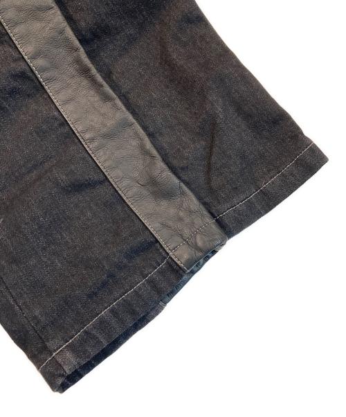 THE DEGNER CLASSIC BRAND（ザ・デグナー・クラシック・ブランド）THE DEGNER CLASSIC BRAND (デグナークラシックブランド) カップ付きブラックデニムパンツ ブラック サイズ:Lの古着・服飾アイテム