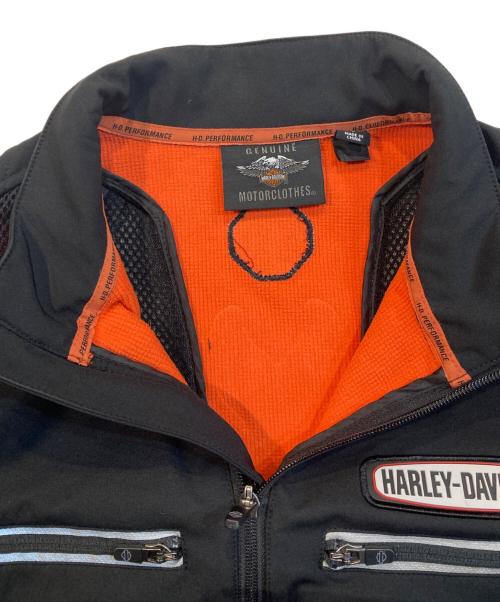 HARLEY-DAVIDSON（ハーレーダビッドソン）HARLEY-DAVIDSON (ハーレーダビッドソン) ジップアップジャケット ブラック サイズ:Lの古着・服飾アイテム