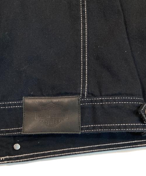 HARLEY-DAVIDSON（ハーレーダビッドソン）HARLEY-DAVIDSON (ハーレーダビッドソン) デニムベスト ブラック サイズ:XLの古着・服飾アイテム