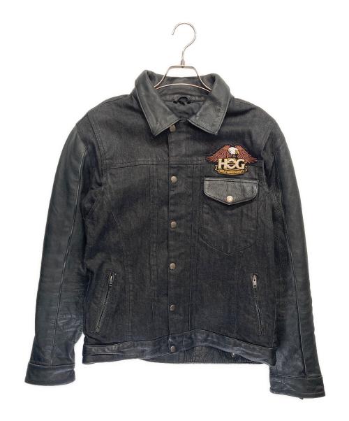 THE DEGNER CLASSIC BRAND（ザ・デグナー・クラシック・ブランド）THE DEGNER CLASSIC BRAND (デグナークラシックブランド) 切替バイカージャケット ブラック サイズ:Lの古着・服飾アイテム