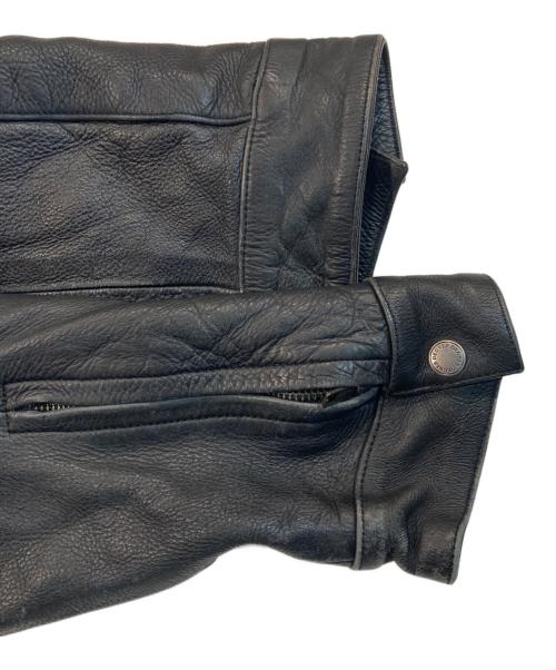 THE DEGNER CLASSIC BRAND（ザ・デグナー・クラシック・ブランド）THE DEGNER CLASSIC BRAND (デグナークラシックブランド) 切替バイカージャケット ブラック サイズ:Lの古着・服飾アイテム