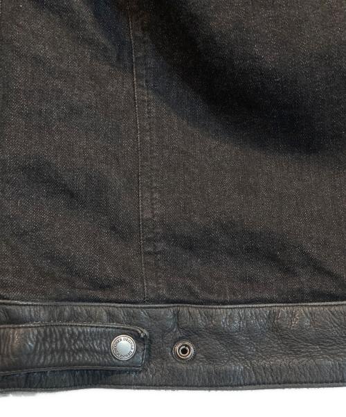 THE DEGNER CLASSIC BRAND（ザ・デグナー・クラシック・ブランド）THE DEGNER CLASSIC BRAND (デグナークラシックブランド) 切替バイカージャケット ブラック サイズ:Lの古着・服飾アイテム