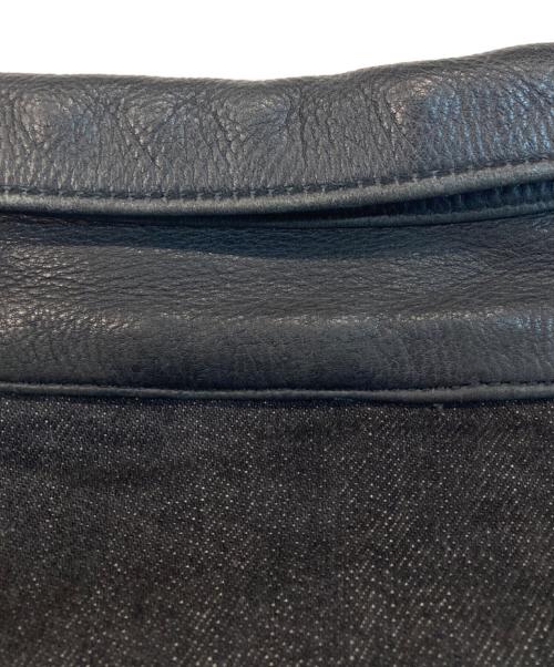 THE DEGNER CLASSIC BRAND（ザ・デグナー・クラシック・ブランド）THE DEGNER CLASSIC BRAND (デグナークラシックブランド) 切替バイカージャケット ブラック サイズ:Lの古着・服飾アイテム