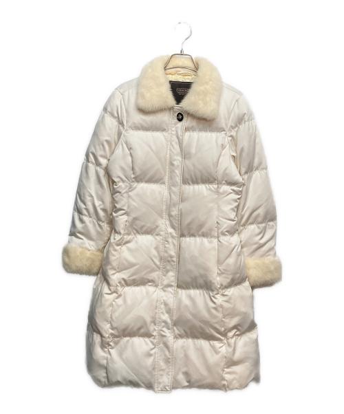 COACH（コーチ）COACH (コーチ) ダウンコート ホワイト サイズ:4の古着・服飾アイテム