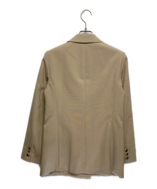 allureville（アルアバイル）allureville (アルアバイル) リオペルダブルブレスト6釦ジャケット ベージュ サイズ:Lの古着・服飾アイテム