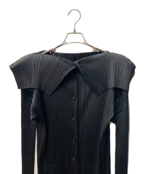 PLEATS PLEASE（プリーツプリーズ）PLEATS PLEASE (プリーツプリーズ) プリーツワンピース ブラック サイズ:3の古着・服飾アイテム